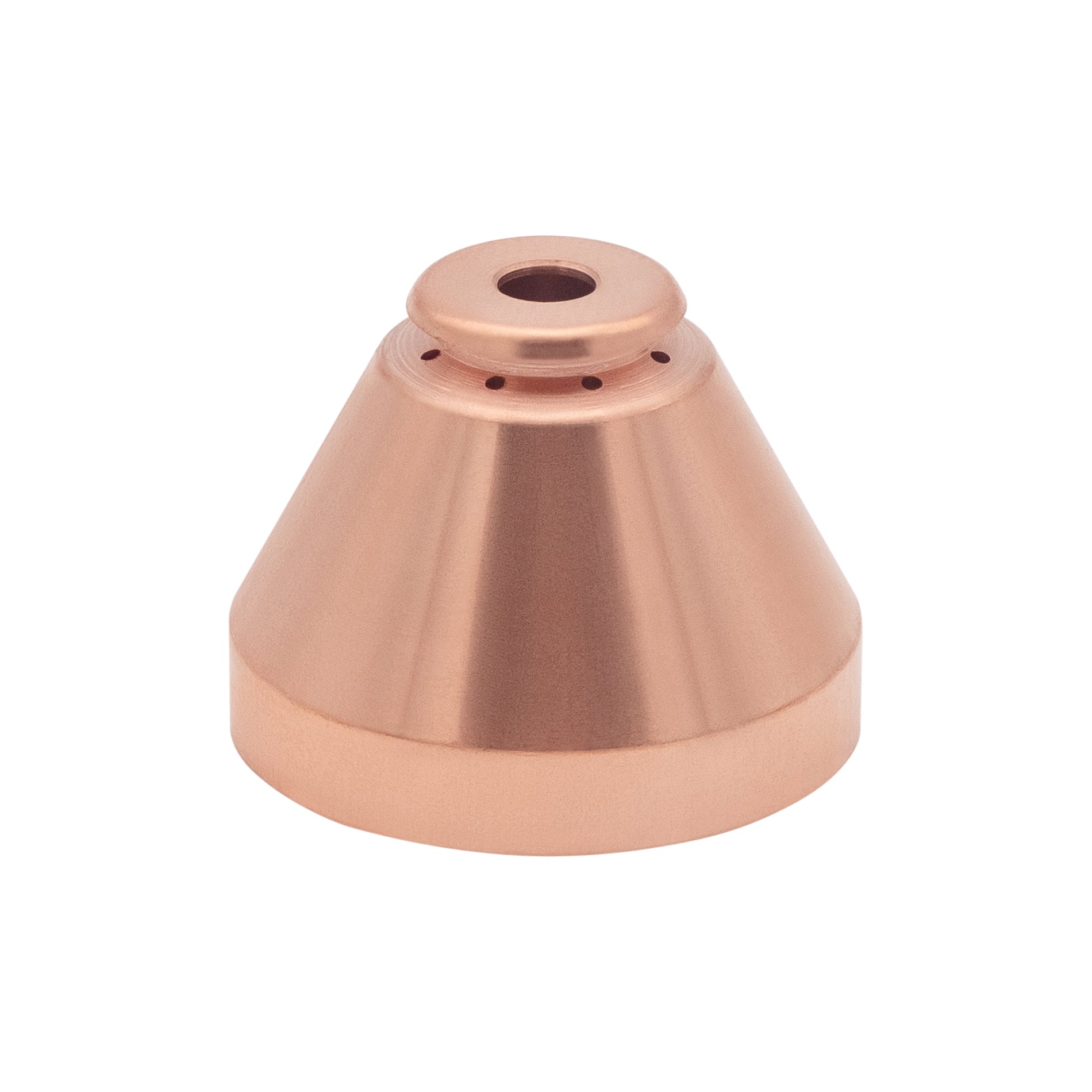 Close-up of a Razorweld machine shield designed to protect and cool plasma cutting consumables.