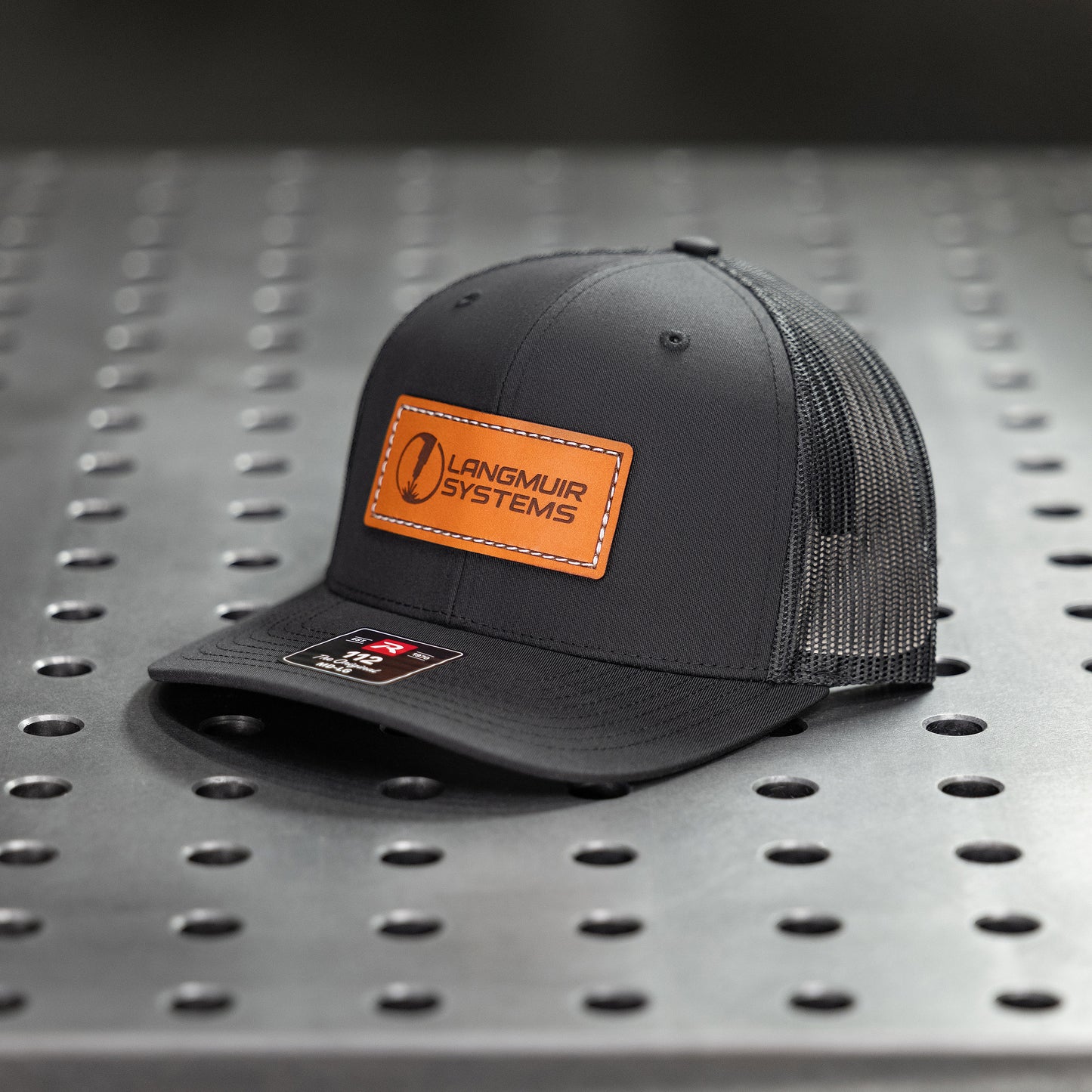 Langmuir Systems Hat – Black with Leather Patch
