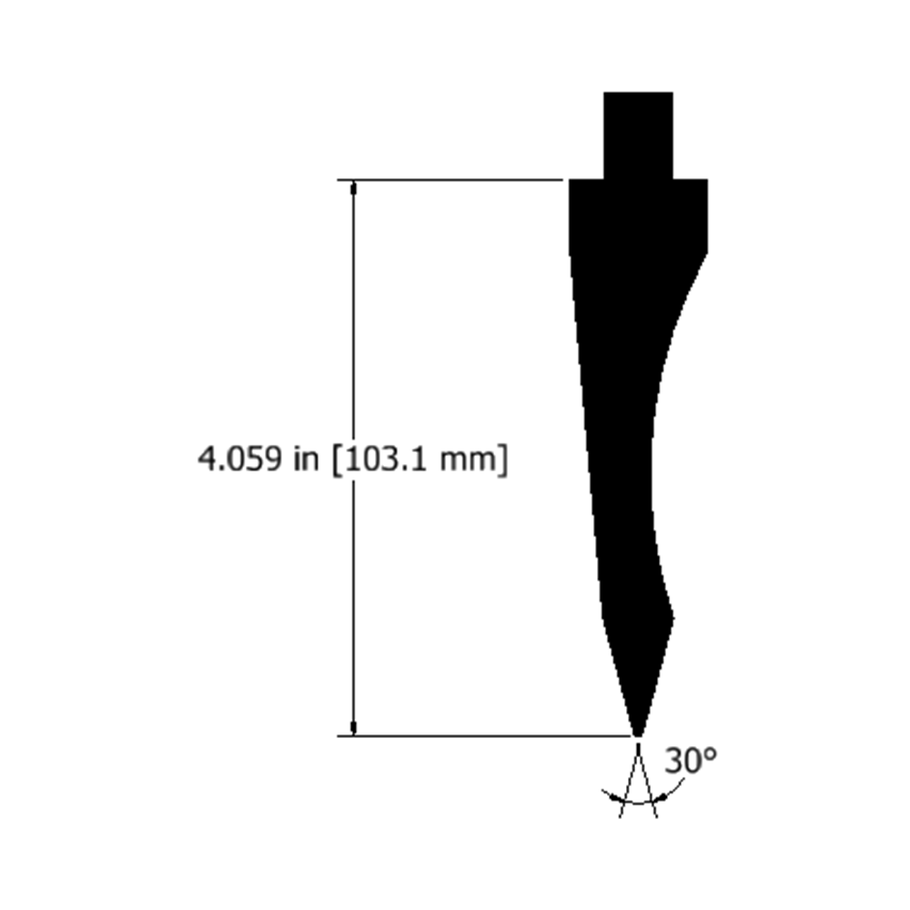 Titan - 30° Acute Angle Punch, 8 Inch